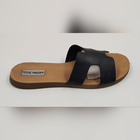 Steve Madden Black Women's Sandals Shoes Sz 9 - Picture 7 of 15